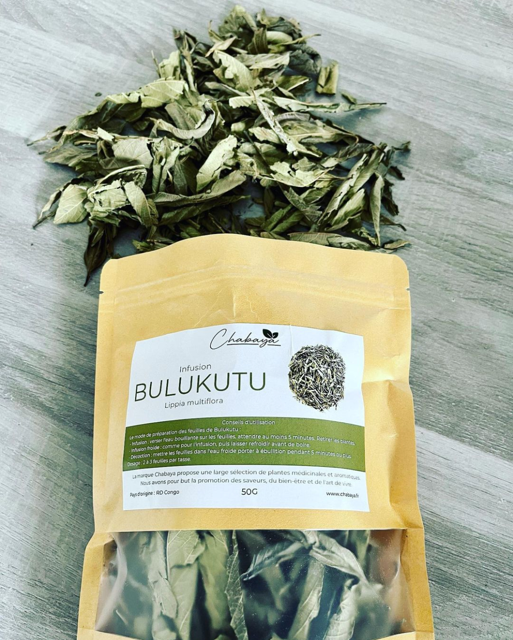 Feuilles de Bulukutu 50g | Infusion Détox et Relaxation | Aide Digestive